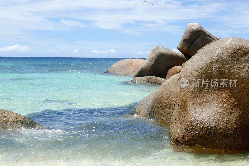 Anse Kerlan，普拉林，塞舌尔